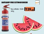 Safequip Fire Extinguishers FE600-600g