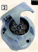 Electropart Metal Universal Trailer Plugs 7 Pin Female PTRF701