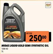 Midas Liquid Gold Semi Synthetic Oil 10W-40 MI10W-5L
