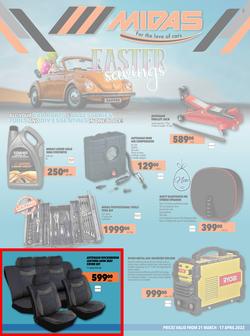 Midas : Easter Savings (21 March - 17 April 2022), page 1