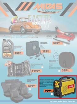 Midas : Easter Savings (21 March - 17 April 2022), page 1