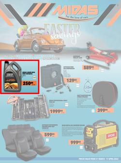 Midas : Easter Savings (21 March - 17 April 2022), page 1