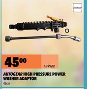 Autogear High Pressure Power Washer Adaptor 48cm HPPW01