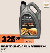Midas Liquid Gold Fully Synthetic Oil 5W-40 MI15W40-5Ltr