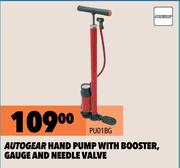 Autogear Hand Pump With Booster, Gauge And Needle Valve PU01BG