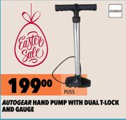 Autogear Hand Pump With Dual T-Lock And Gauge PU55
