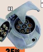 Electropart Metal Universal Trailer Plugs (Female) 7 Pin PTRF701