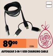 Autogear 3-In-1 USB Charging Cable USB6