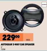 Autogear 3 Way Car Speaker 5" 120W SK02