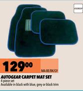 Autogear Carpet Mat Set MA-BE/BK/GY