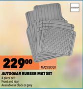 Autogear Rubber Mat Set MA27BK/GY