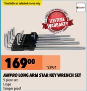 Ampro Long Arm Star Key Wrench Set T22934