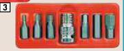 Autogear Multi Spline Bit Sets 7 Piece Hex Bit Set SS07H