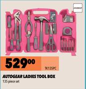 Autogear Ladies Tool Box TK135PC