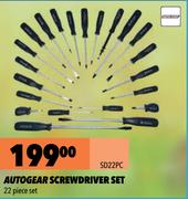 Autogear Screwdriver Set SD22PC