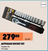 Autogear Socket Set SK16PC
