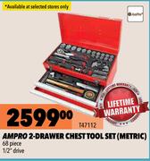 Ampro 2 Drawer Chest Tool Set (Metric) T47112