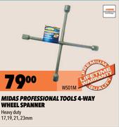 Midas Professional Tools 4 Way Wheel Spanner WS01M