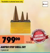 Ampro Step Drill Set T51425
