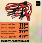 Midas Style Booster Cables 750 AMP BBC750M