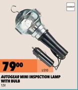 Autogear Mini Inspection Lamp With Bulb 12V L-S10