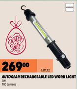 Autogear Rechargeable LED Work Light 3W 180 Lumens L-WL12