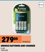 Uniross Batteries & Charger RC460536