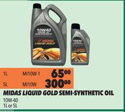 Midas Liquid Gold Semi Synthetic Oil 10W-40 MI10W-1-1L
