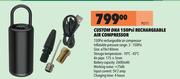 Custom DNA 150 Psi Rechargeable Air Compressor PU11
