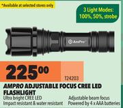 Ampro Adjustable Focus Cree LED Flashlight T24203