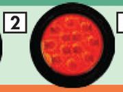 Hella Tail Lights Stop Tail Light 2SB-328870-041