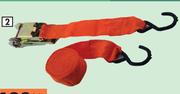 Autogear Ratchet Tie Downs 50mm x 6m LH06-400Kg