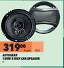 Autogear 150W 3 Way Car Speaker 6" SK03-Per Pair