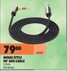 Midas Style 90 Degree Aux Cable AUX02