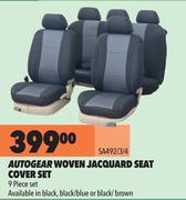 Autogear Woven Jacquard Seat Cover Set SA492/3/4
