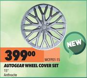 Autogear Wheel Cover Set 15" Anthracite WCFP01-15