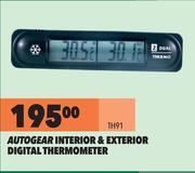 Autogear Interior & Exterior Digital Thermometer TH91