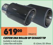 Custom DNA Rolled Up Exhaust Tip TPRU01/2