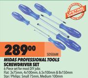 Midas Professional Tools Screwdriver Set SDS06M