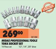Midas Professional Tools Torx Socket Set SK14M