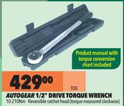 Autogear 1/2" Drive Torque Wrench TOX