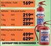 Safequip Non-Refillable 600g Fire Extinguisher FE600 
