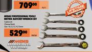 Midas Professional Tools Metric Ratchet Wrench Set RW5M