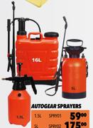 Autogear Sprayers 16L SPRY03