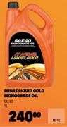 Midas Liquid Gold Monograde Oil SAE40 MI40-5L
