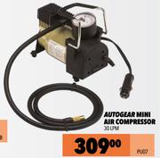 Autogear Mini Air Compressor 30 LPM PU07