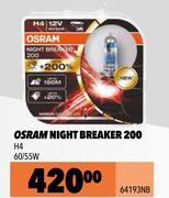 Osram Night Breaker 200 H4 60/55W 64193NB