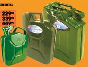 Autogear Green Metal Jerry Cans JC03-10L