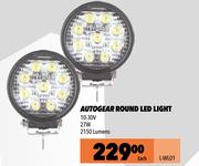 Autogear Round LED Light L-WL01-Each