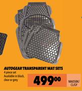 Autogear Transparent Mat Sets MA05BK/CL/GY